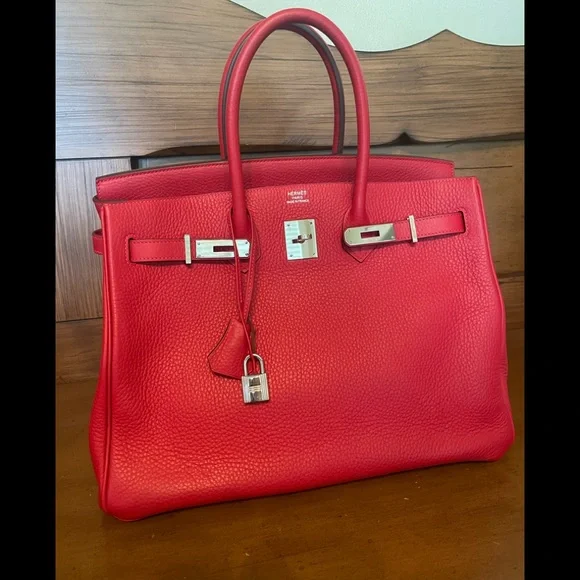 SOLD Birkin 35 Rouge Casaque - Picture 1 of 15